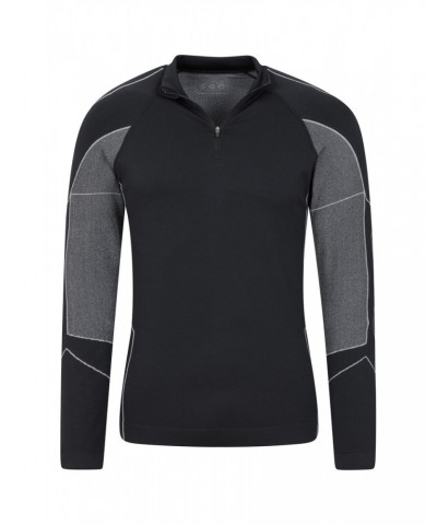 Quiver II Mens Seamless Base Layer Top Black $15.89 Active