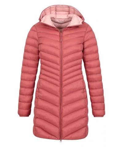 Florence Womens Long Insulated Jacket Rust $44.79 Jackets