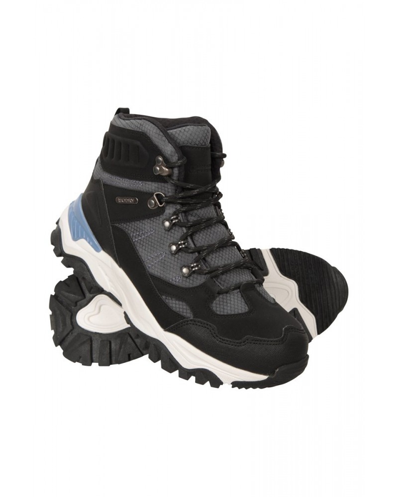 Hike Womens Waterproof Recycled Boots Black $30.80 Footwear