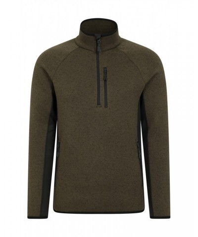 Treston Mens Half-Zip Fleece Khaki $19.80 Fleece