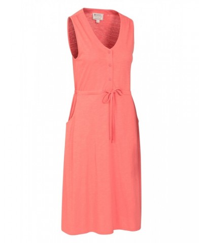 Bahamas Womens Sleeveless Dress Hot Coral $17.39 Dresses & Skirts