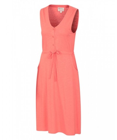 Bahamas Womens Sleeveless Dress Hot Coral $17.39 Dresses & Skirts