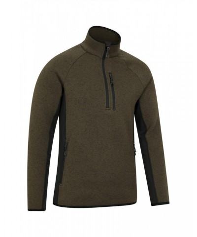 Treston Mens Half-Zip Fleece Khaki $19.80 Fleece