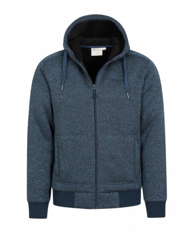 Nevis II Mens Fur Lined Hoodie Dark Blue $30.80 Tops