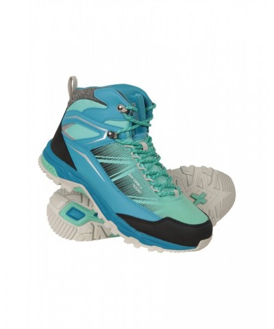 Emerge Womens Recycled Softshell Waterproof Boots Teal $34.30 Footwear