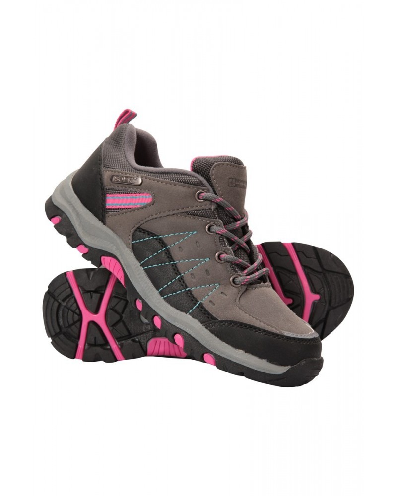 Stampede Kids Waterproof Hiking Shoes Grey $22.00 Footwear