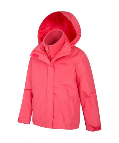 Fell Water-resistant Kids 3 in 1 Jacket Coral $21.73 Jackets