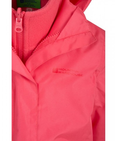 Fell Water-resistant Kids 3 in 1 Jacket Coral $21.73 Jackets