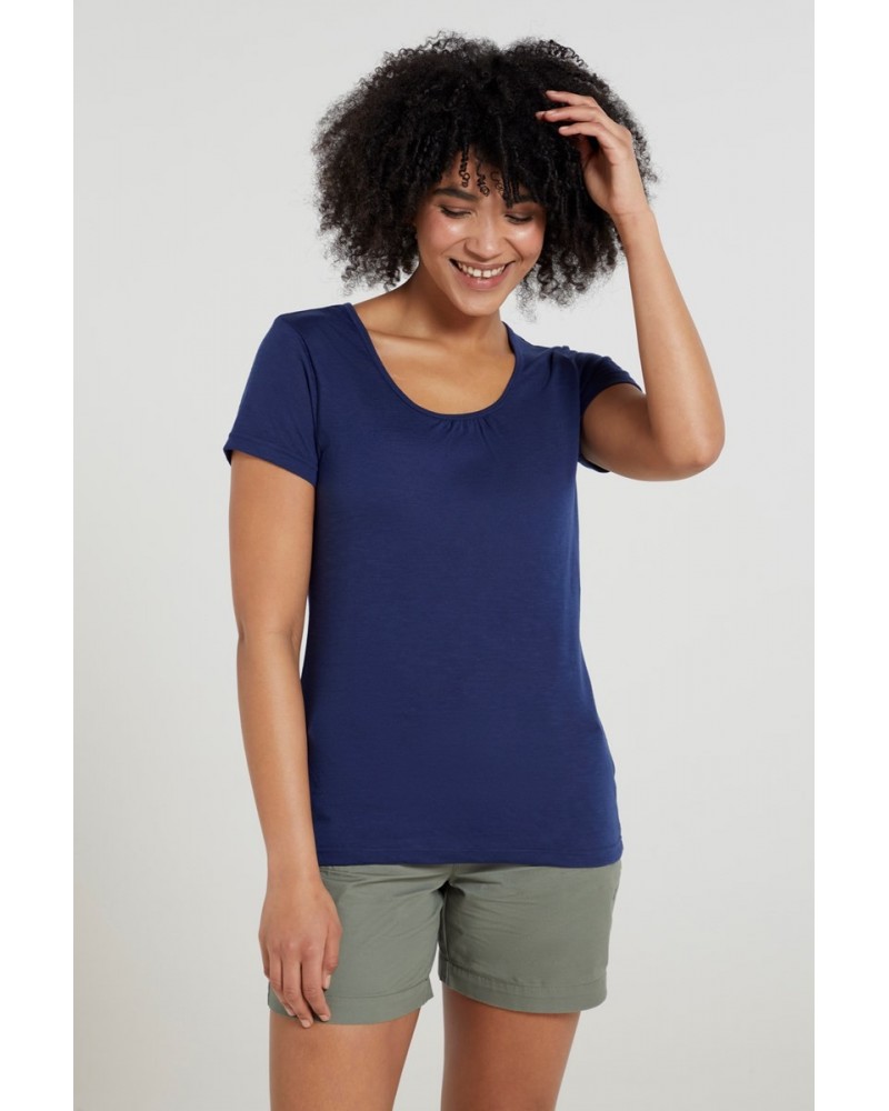 Agra Quick-Dry Womens T-Shirt Navy $12.50 Tops