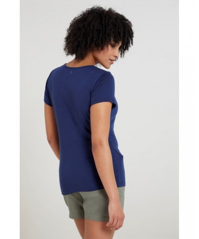 Agra Quick-Dry Womens T-Shirt Navy $12.50 Tops