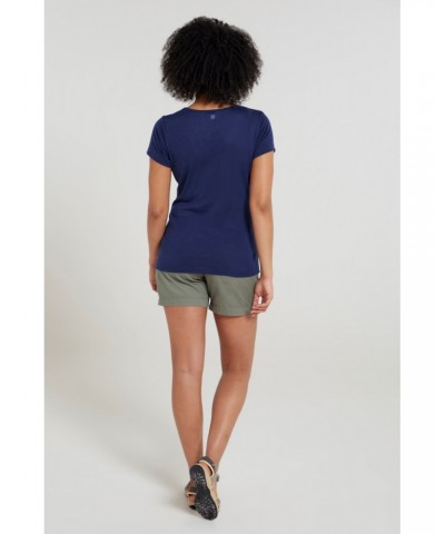 Agra Quick-Dry Womens T-Shirt Navy $12.50 Tops