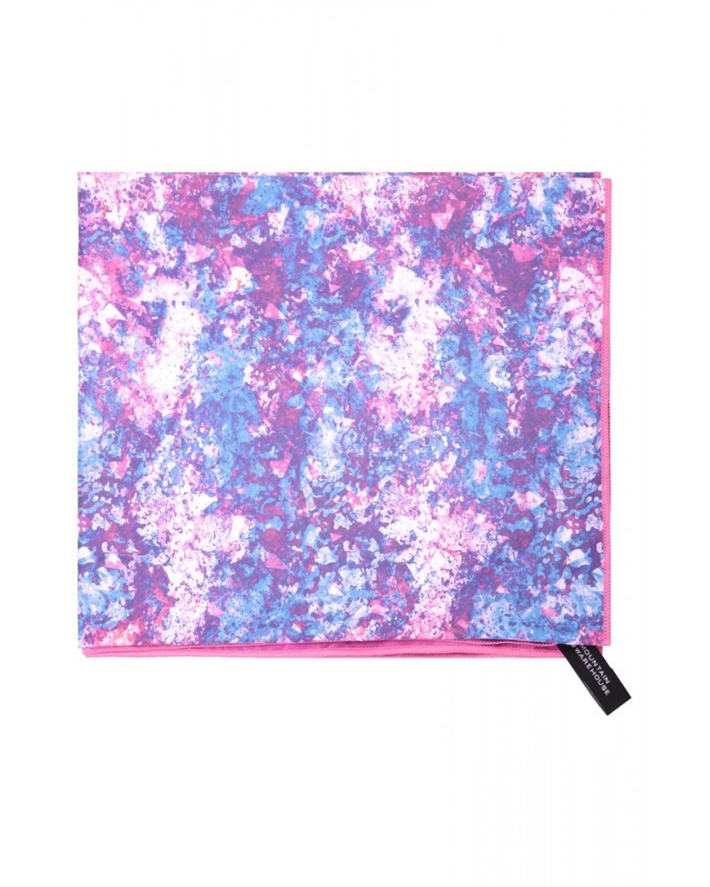 Printed Microfibre Towel - Giant - 150 x 85cm Pink $12.74 Travel Accessories