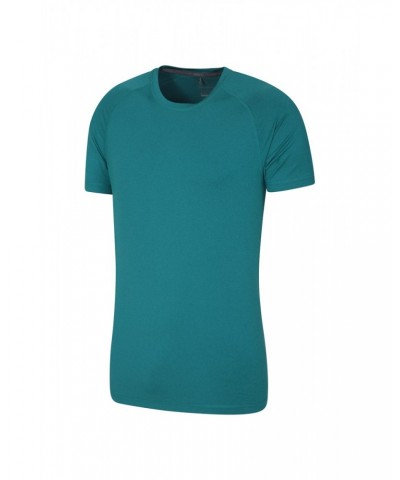 Agra Mens Melange T-Shirt Dark Teal $16.19 Active