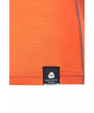 Merino II Kids Round Neck Base Layer Top Orange $13.86 Base Layers