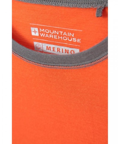 Merino II Kids Round Neck Base Layer Top Orange $13.86 Base Layers