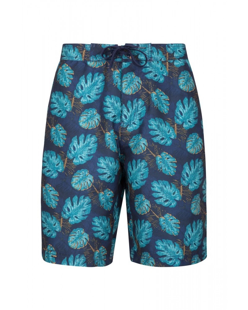 Ocean Printed Mens Boardshorts Navy $12.99 Pants