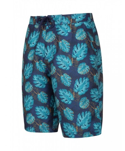 Ocean Printed Mens Boardshorts Navy $12.99 Pants