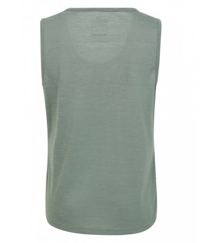 Agra Quick-Dry Slub Womens Tank Top Khaki $10.00 Tops