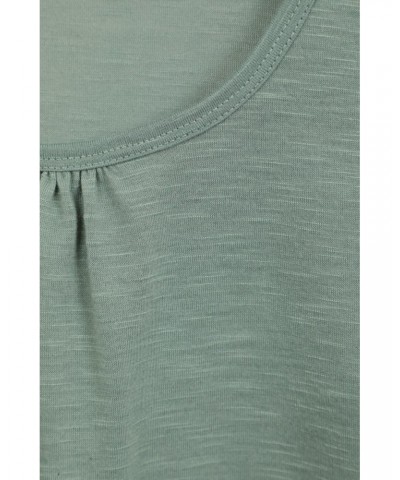 Agra Quick-Dry Slub Womens Tank Top Khaki $10.00 Tops