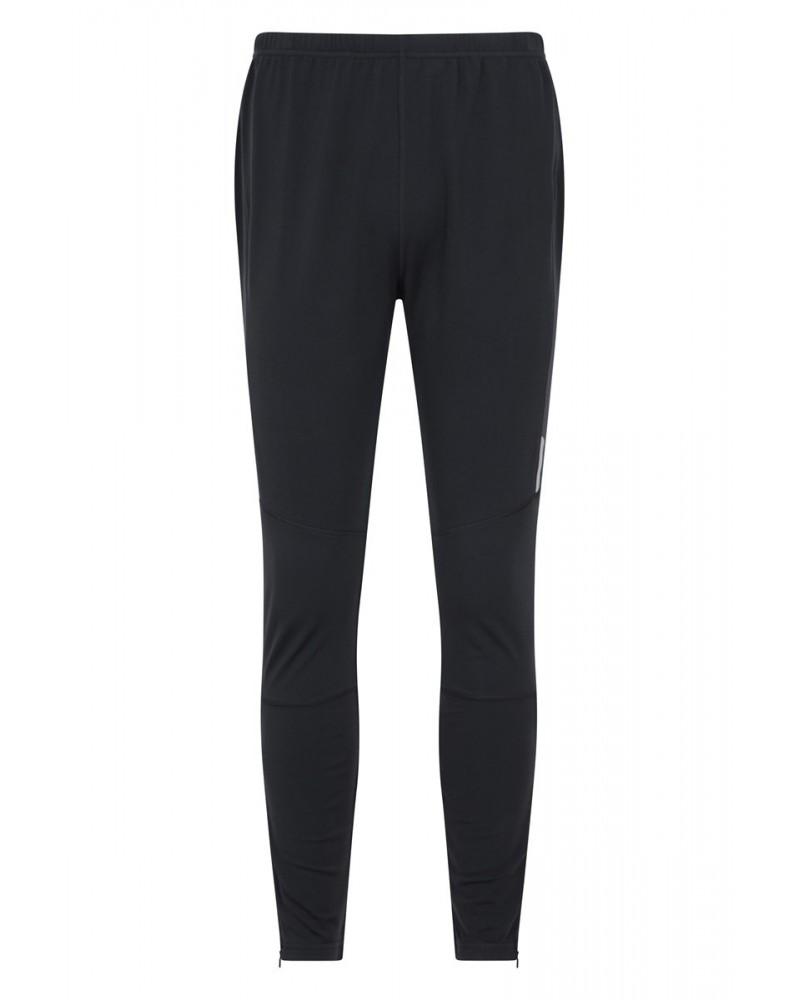 Mens Fleece Lined Leggings Black $24.50 Active