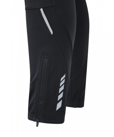 Mens Fleece Lined Leggings Black $24.50 Active