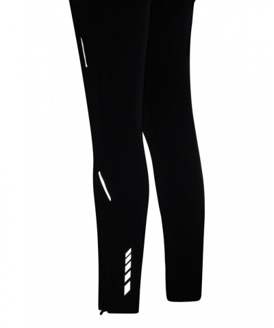 Mens Fleece Lined Leggings Black $24.50 Active