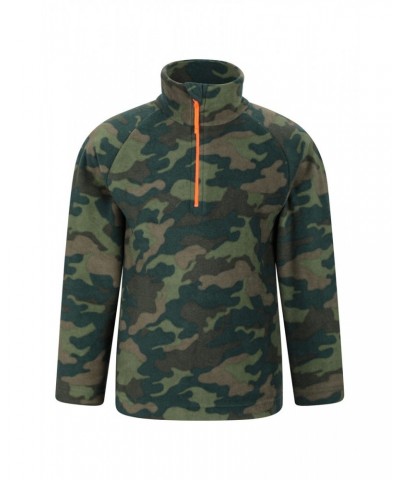 Pursuit Printed Kids Half-Zip Fleece Khaki $10.99 Fleece