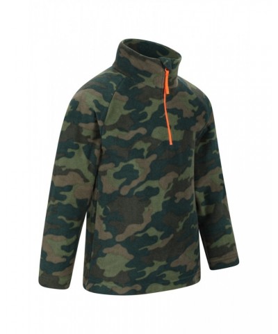 Pursuit Printed Kids Half-Zip Fleece Khaki $10.99 Fleece