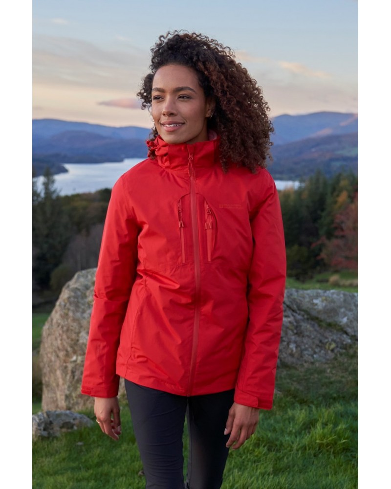 Rainforest Extreme Waterproof Womens Jacket Red $28.80 Jackets