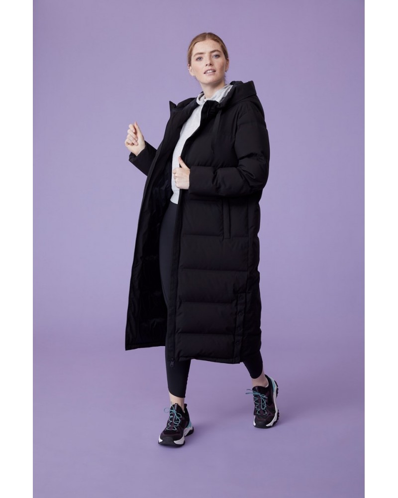 Cosi Cloud Womens Down Coat Jet Black $59.40 Jackets