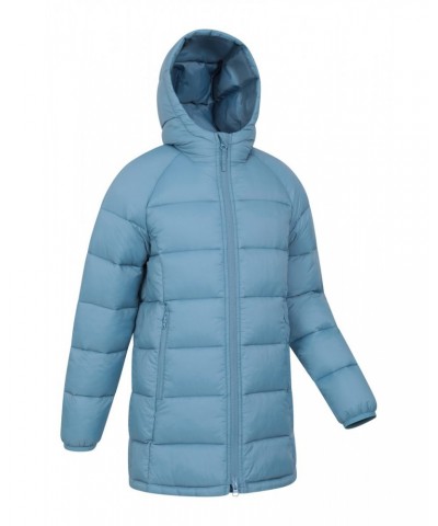 Freya Kids Longline Insulated Jacket Blue $16.34 Jackets