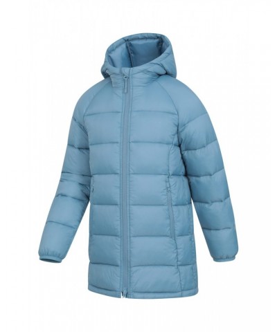 Freya Kids Longline Insulated Jacket Blue $16.34 Jackets