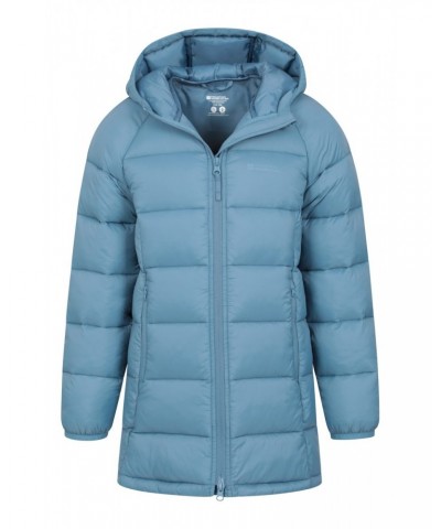 Freya Kids Longline Insulated Jacket Blue $16.34 Jackets