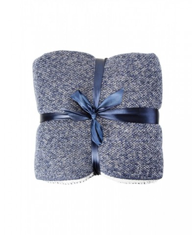 Double Fleece Melange Blanket Navy $13.99 Sleeping Bags