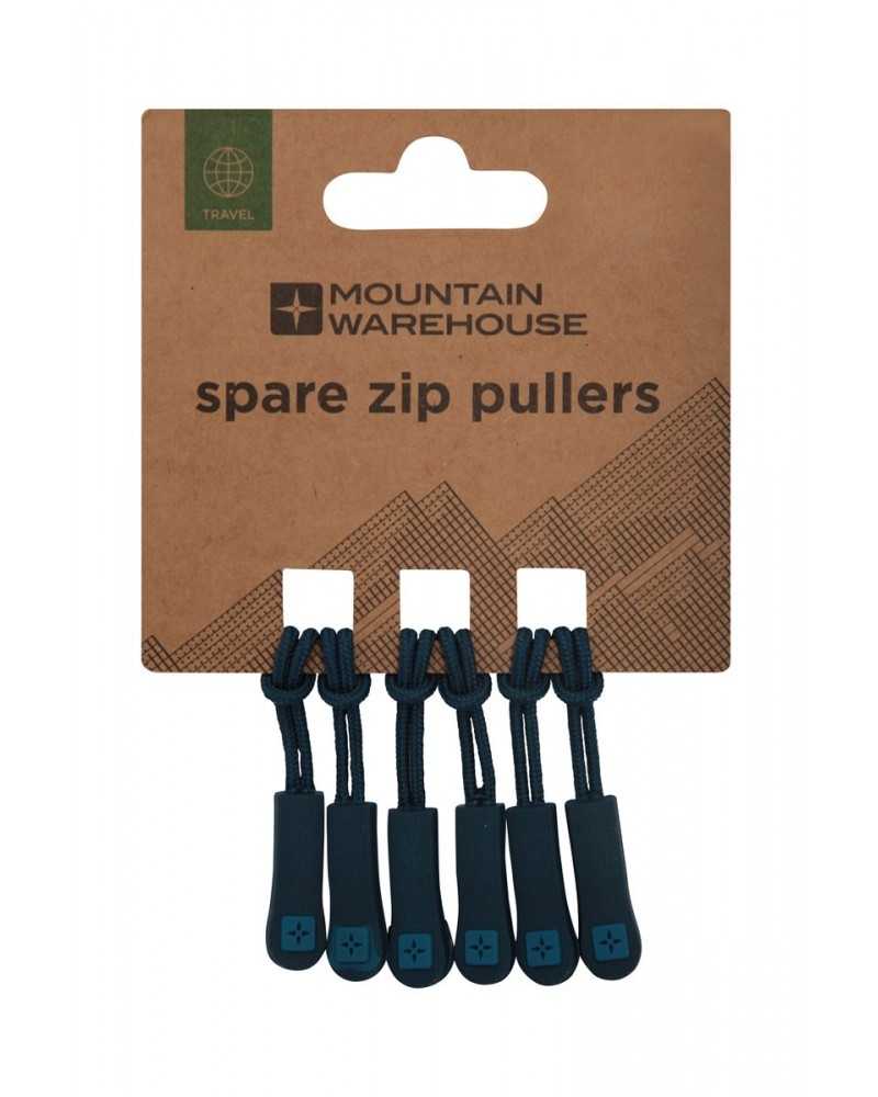 Spare Zip Pullers - 6 Pk Petrol $7.00 Travel Accessories