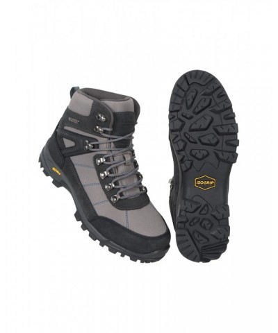 Storm Mens Waterproof IsoGrip Boots Dark Grey $41.40 Footwear