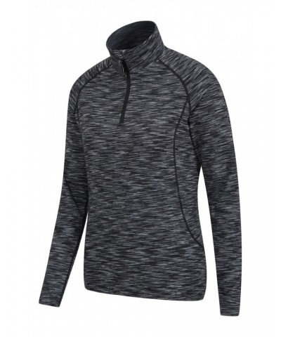 Bend And Stretch Womens Half-Zip Midlayer Charcoal $16.50 Active