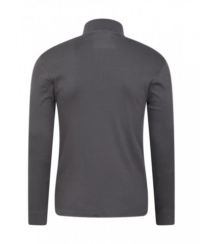 Meribel Mens Zip Neck Top Dark Grey $12.64 Thermals