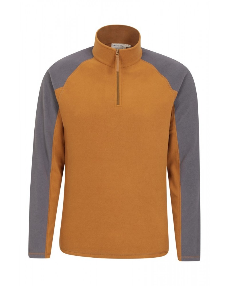 Ashbourne II Mens Half-Zip Fleece Mustard $15.11 Fleece