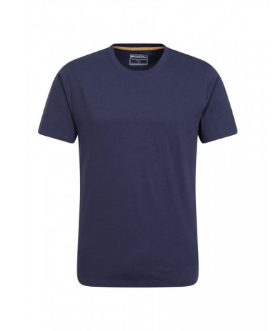 Flint Mens Crew Neck T-Shirt Navy $9.71 Tops