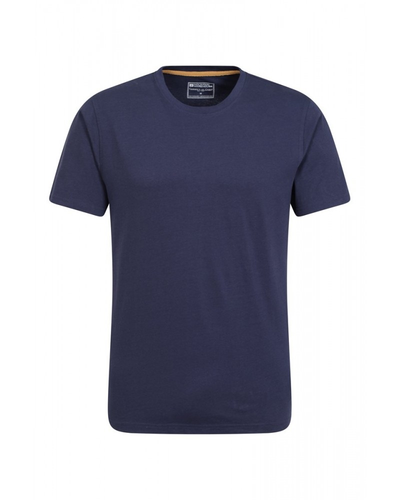 Flint Mens Crew Neck T-Shirt Navy $9.71 Tops