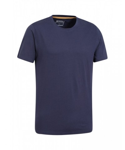 Flint Mens Crew Neck T-Shirt Navy $9.71 Tops