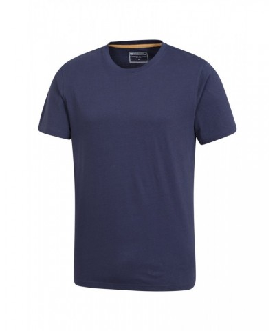 Flint Mens Crew Neck T-Shirt Navy $9.71 Tops