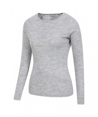 Merino Womens Thermal Top II Light Grey $16.00 Thermals