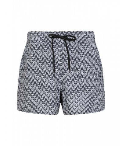 Patterned Womens Stretch Boardshorts - Short Jet Black $19.79 Pants