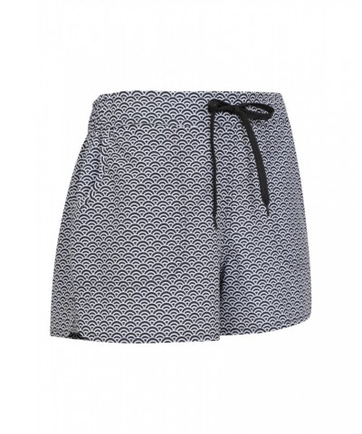 Patterned Womens Stretch Boardshorts - Short Jet Black $19.79 Pants