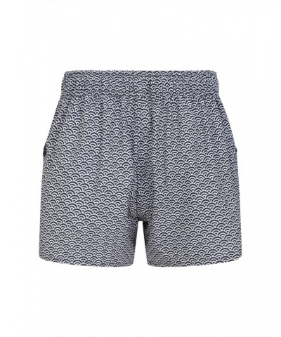 Patterned Womens Stretch Boardshorts - Short Jet Black $19.79 Pants