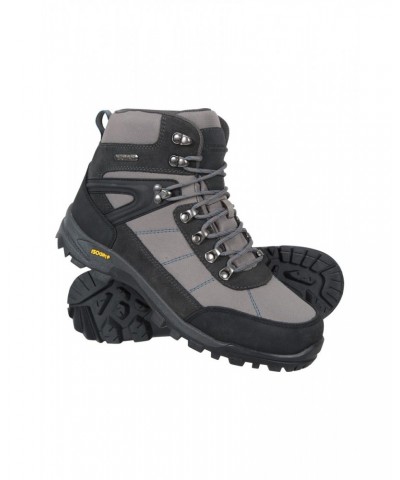 Storm Mens Waterproof IsoGrip Boots Dark Grey $41.40 Footwear