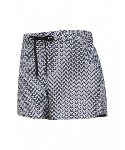 Patterned Womens Stretch Boardshorts - Short Jet Black $19.79 Pants