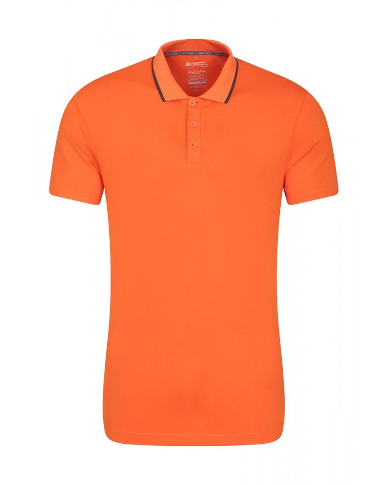 Tournament II Mens IsoCool Polo Orange $15.38 Tops